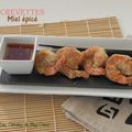 Crevettes japonaises au four et sauce au miel épicé, sans friture, sans gluten et sans lactose