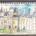 rando-croquis au chateau de Brissac à l'architecture tortueuse !!