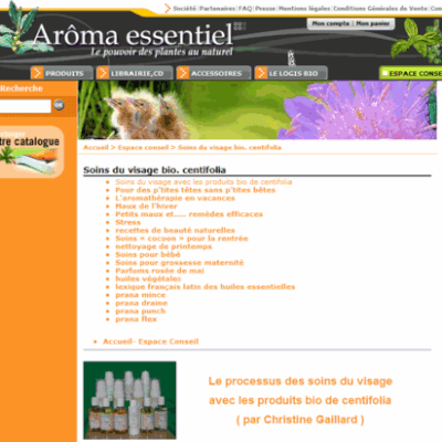 Chez aroma essentiel en ce moment ...