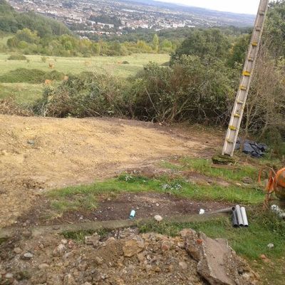 Installation de la fosse septique