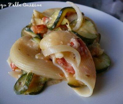 Pâtes crémeuses aux courgettes et fromage