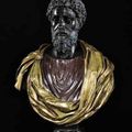 Bustes des empereurs Marc-Aurèle. Vitellius et Commode. Italie, XVIIe siècle