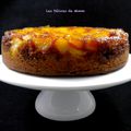 Gâteau aux poires caramélisées et à la fève tonka