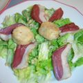 salade chévre chaud magrets de canardet pignions!!
