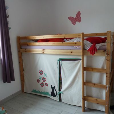 Voici la cabane que j'ai faite.Elle est à mettre