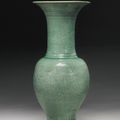 A 'Longquan' celadon baluster vase, Ming dynasty (1368-1644)