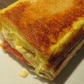 Croque cake au jambon