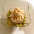 Verrine de crevettes au guacamole