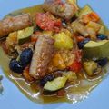 Saucisses de taureau à la Provençale