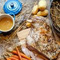 Epaule d'agneau au foin, jus à la lavande