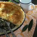 Pie aux poireaux et champignons 