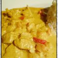 Curry de Poulet au lait de coco