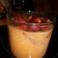 Soupe de melon aux fraises