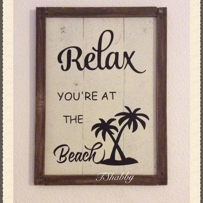 Tableau effet bois "Relax"