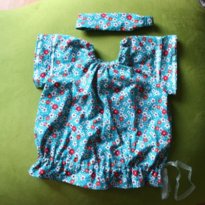 Blouse G du livre mademoiselle et bandeau assorti