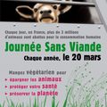 Stand à l'occasion de la Journée Sans Viande 2013