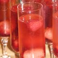 Champagne aux framboises et lichti