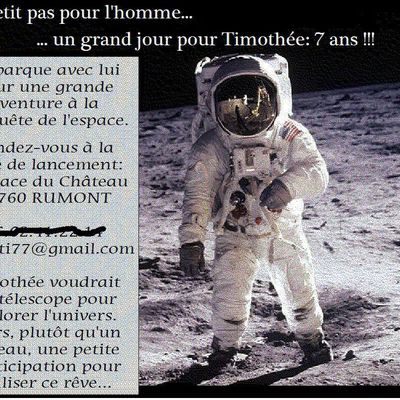 7 ans: astronomie... euh, finalement pas!