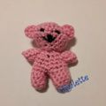 mini nounours au crochet