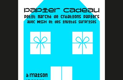 Petit marché de fin d'année à maison papier : Papier cadeau 