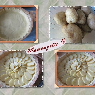 Tarte aux boudins et aux 2 pommes