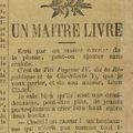 Cladel sur le Cri du Peuple 1886