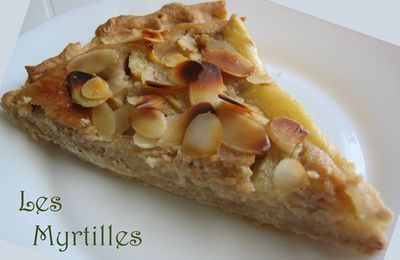 TARTE AMANDINE AUX POIRES (vegan)