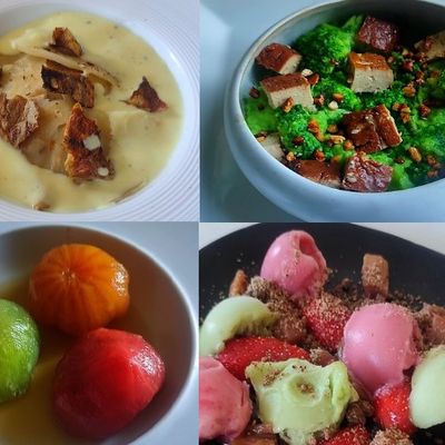 Un repas maison très végétal