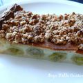 Clafoutis de raisins Italia, streusel noisettes