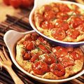 CLAFOUTIS DE TOMATES CERISES