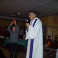 Les CM1/2 et CM2 ont participé à l'eucharistie avec les lycéens pour fêter Noël