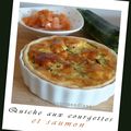 Petites quiches aux courgettes et saumon fumé