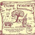 Cidre fermier du pays de Broc&eacute;liande Daniel MEANCE