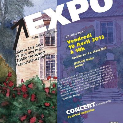 Actuellement exposition de Marilyn Sénéchal