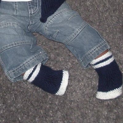 Bottes de pluie au tricot