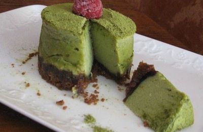 Cheesecake au thé vert matcha