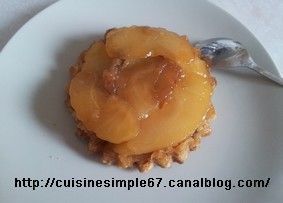 Tartelettes aux pommes et petits beurre (façon tatin)