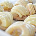 Tartelettes aux pommes, sur pâte brisée caramel