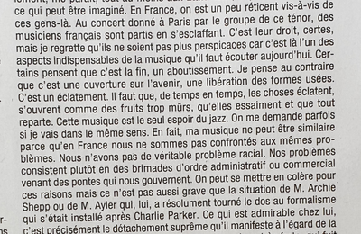 Le seul espoir du jazz (Barney Wilen)