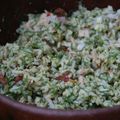 Salade de riz aux fanes de fenouil