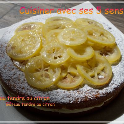 Gâteau tendre au citron