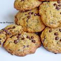 Cookies aux pépites de chocolat, graines de chia et flocons d'avoine