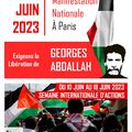 Le 18 juin, ensemble à Paris, exigeons la liberté pour Georges Abdallah