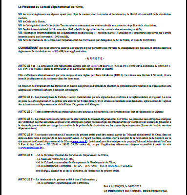 Travaux sur la Commune