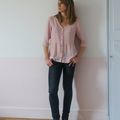 Blouse rose blush