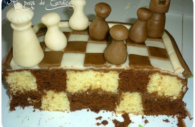 Faire un damier (intérieur du gâteau)