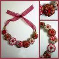 Collier fleurs japonaises (potirons) 