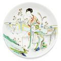 A famille verte dish, Qing dynasty, Kangxi period (1662-1722)