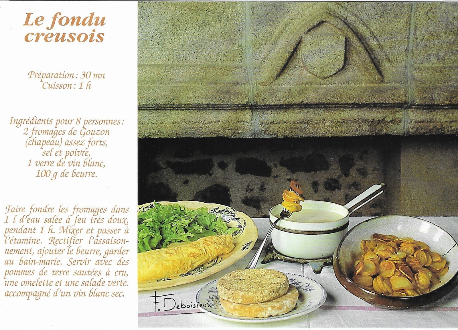 carte postale le fondu creusois