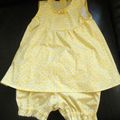 Robe et bloomer - balle en tissu pour Louise